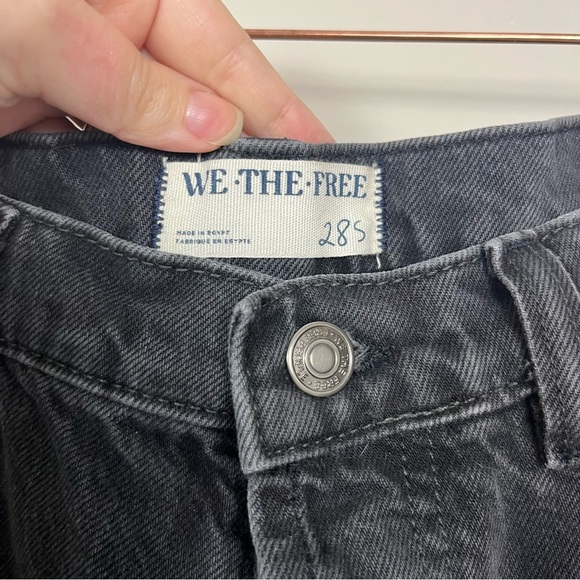 FREE PEOPLE WE THE FREE EDEN HIGH SLOUCHY FLARE JEANS IN BLACK SIZE 28 SHORT - Picture 13 of 16